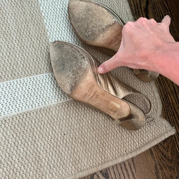 Jimmy Choo Gold gold  Heels - Picture 3 of 3